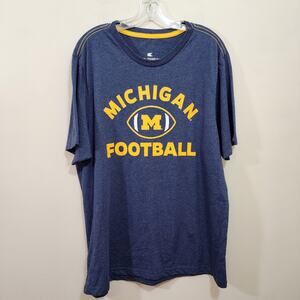 Colosseum Michigan Football double sided graphic short sleeve shirt men's sz XXL